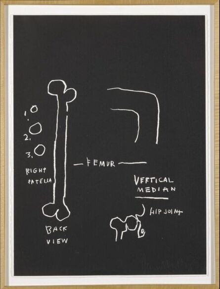 Jean-Michel Basquiat, ‘Femur, from Anatomy Series’, 1982