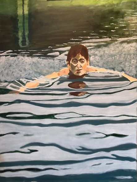 Marcia Haufrecht, ‘Bob Swimming in Elka Lake’, 2020