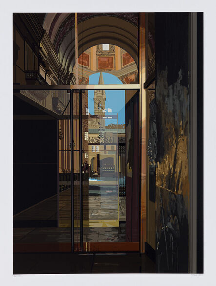 Richard Estes, ‘Salzburg Cathedral, from Urban Landscapes I (A. p. 126)’, 1983