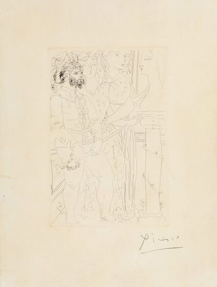 Pablo Picasso, ‘Trois Acteurs, from The Vollard Suite’, 1933