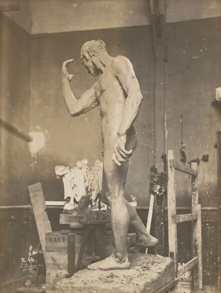 Charles Bodmer, ‘Pierre de Wissant nu en terre dans l’atelier (Pierre de Wissant clay nude in studio)’, c. 1886