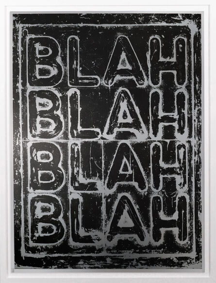 Mel Bochner, ‘'Blah, Blah, Blah' Limited Edition Color Shifting Print ’, 2022
