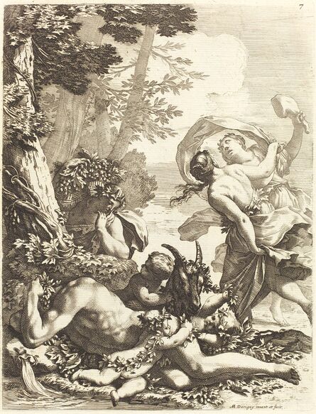 Michel Dorigny, ‘Bacchanal with Sleeping Bacchus’, 1650s