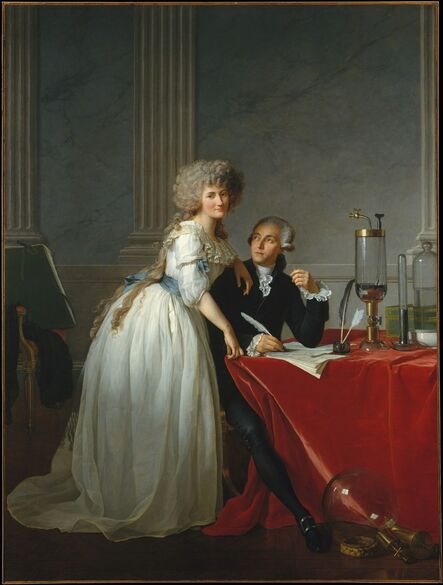 Jacques-Louis David, ‘Antoine Laurent Lavoisier (1743–1794) and His Wife (Marie Anne Pierrette Paulze, 1758–1836)’, 1788