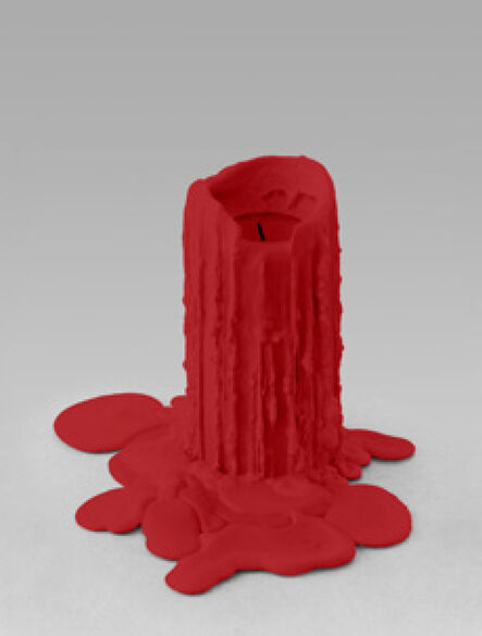 Ugo Rondinone, ‘still.life. (deep red candle)’, 2022