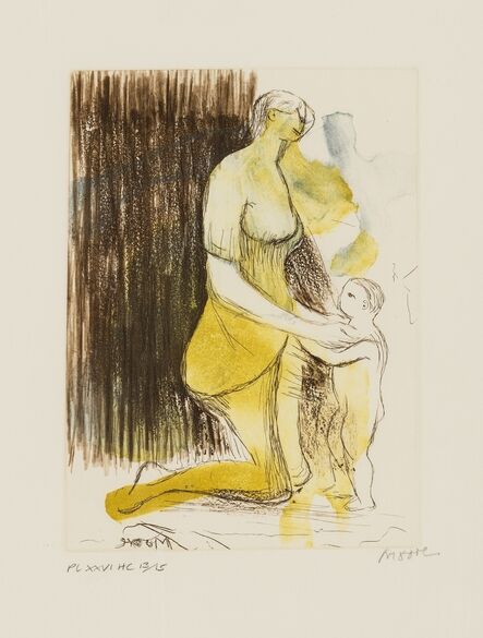 Henry Moore, ‘Mother and Child XXVI (Cramer 696)’, 1983