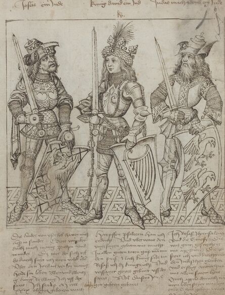 Primary Master of the Strassburg Chronicle, ‘Joshua, King David and Judas Maccabeus’, 1492