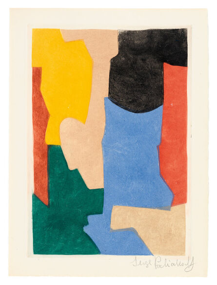 Serge Poliakoff, ‘Composition verte, bleue, rose et jaune’, 1964