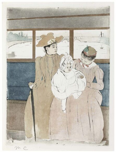 Mary Cassatt, ‘In the Omnibus’, 1890-1