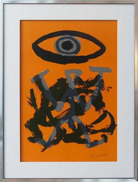A.R. Penck, ‘Standart Variation Schwarz-Orange’, 1994