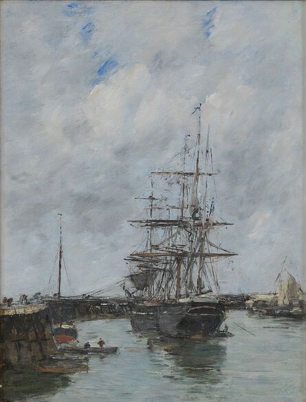 Eugène Boudin, ‘Trouville, Jetée marée haute’, 1885