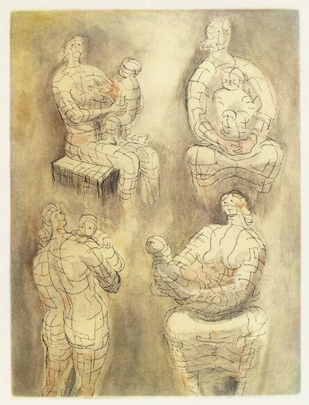 Henry Moore, ‘Four Mother and Child Studies’, 1976