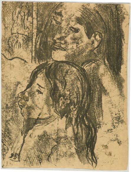 Paul Gauguin, ‘Two Marquesans [recto]’, ca. 1902