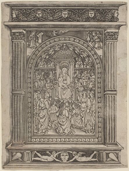 after Maso Finiguerra, ‘The Virgin and Child Enthroned, with Angels and Saints’, 1450/1470