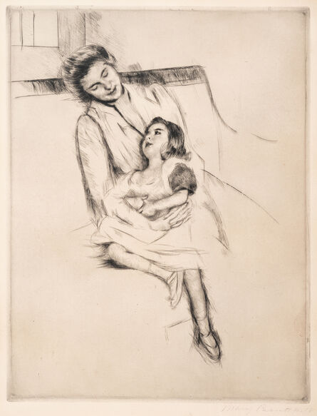 Mary Cassatt, ‘Reine and Margot Seated on a Sofa (No. 2), ca. 1902’