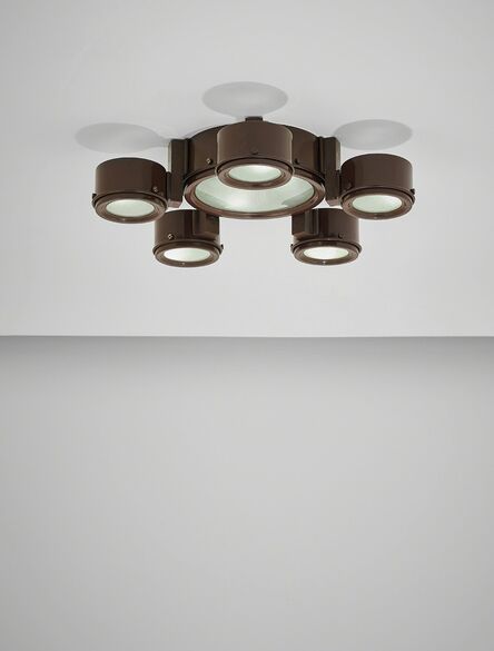 Studio BBPR, ‘Rare ceiling light, model no. 2045, with one 3055/25 and five 3055/12 shades’, ca. 1962