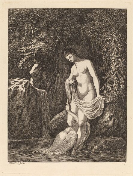 Salomon Gessner, ‘Leda and the Swan’, 1770