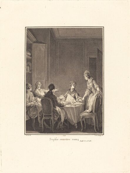 Nicolas Delaunay after Jean-Michel Moreau, ‘Sophie remettez-vous’, 1779
