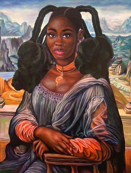 Kolawole Samson Oluwadare, ‘The Beauty of Africa in Mona’, 2024
