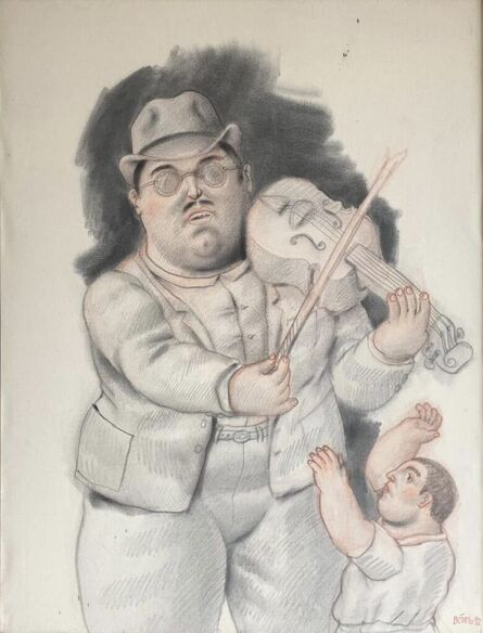 Fernando Botero, ‘"El violinista"’, 1992