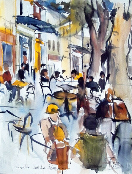 Susanne Rikus, ‘Provence - Cafe in l`isle sur la Sorgue’, 2002