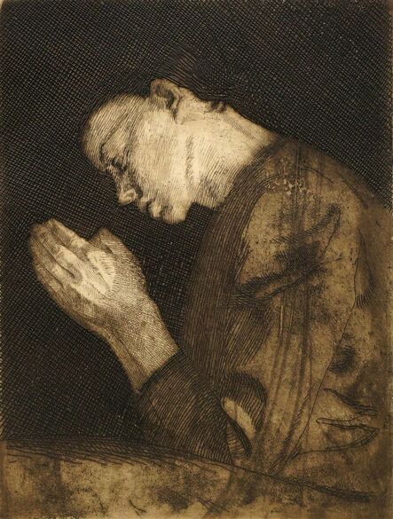 Käthe Kollwitz, ‘Betendes Madchen (Praying Girl)’, 1892