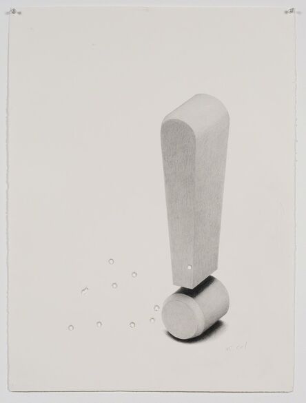 Karl Haendel, ‘Exclamation Point w/ Bullet Holes #2 (.45 Cal)’, 2011