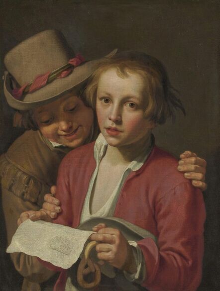 Abraham Bloemaert, ‘Two boys singing’, Likely ca. 1625