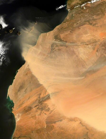 Michael Benson, ‘Sandstorm in the Western Sahara, Aqua, March 3, 2004.’, 2012