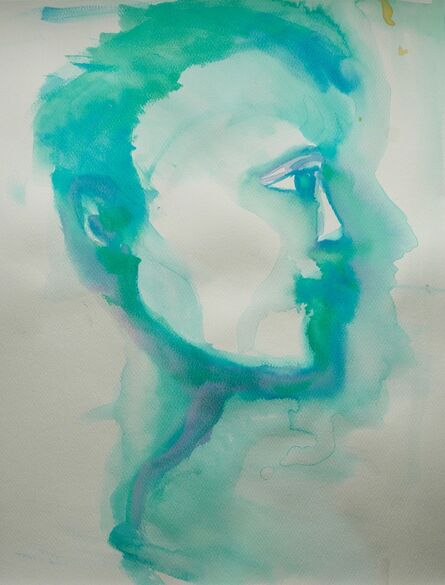 Alexandra Bregman, ‘Man's Face in Blue’, 2018