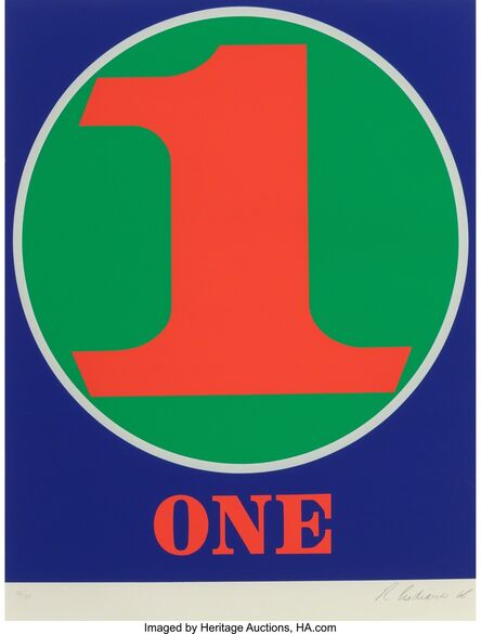 Robert Indiana, ‘One (from Numbers)’, 1968