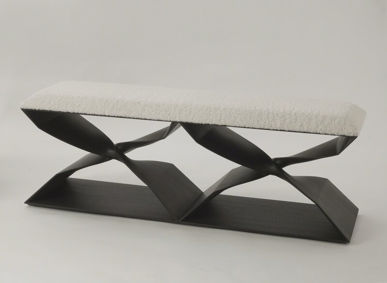 Carol Egan, ‘Sculptural Hand Carved Bench’, 2013, Design/Decorative Art, Ebonized mahogany, Maison Gerard