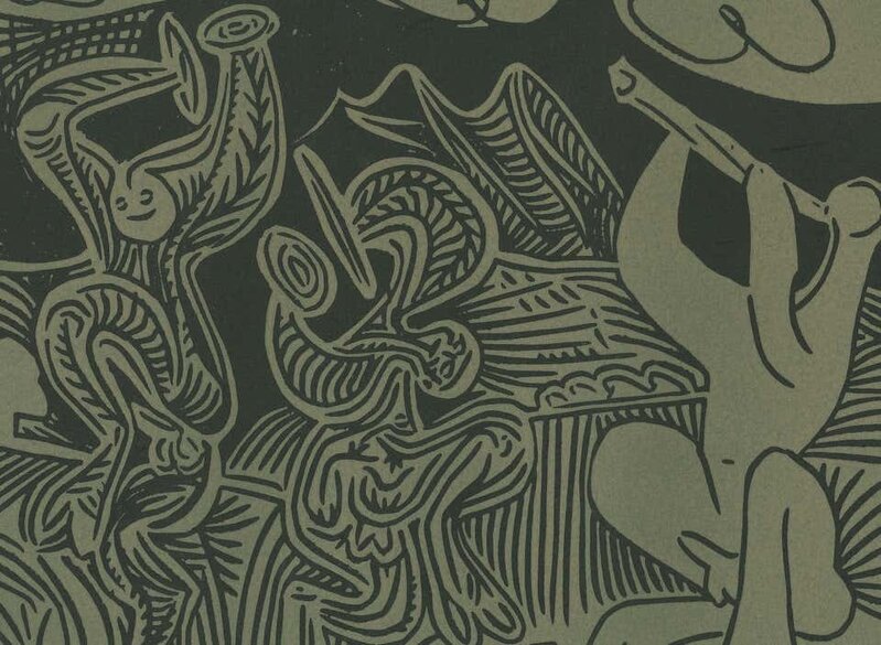 Pablo Picasso, ‘Danseurs et Musicien’, 1962, Reproduction, Linocut, Wallector
