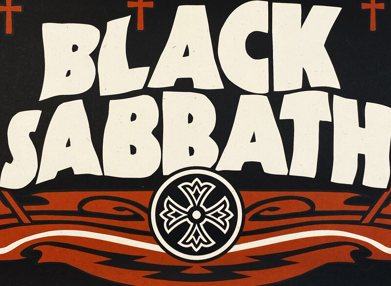 Shepard Fairey, ‘'Black Sabbath' (red)’, 2005, Print, Screen print on cream, Speckletone fine art paper., Signari Gallery