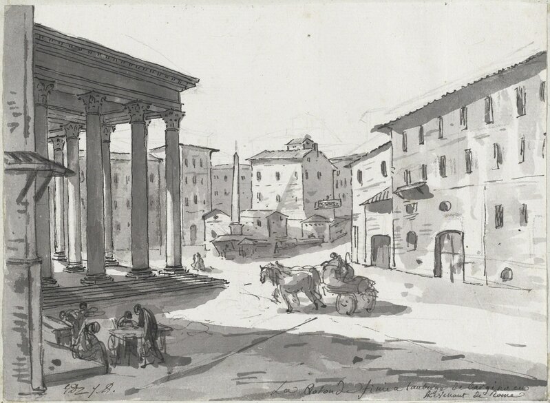 ‘The Pantheon’, 1775/80, Drawing, Collage or other Work on Paper, Black ink and gray wash over graphite on laid paper, National Gallery of Art, Washington, D.C.