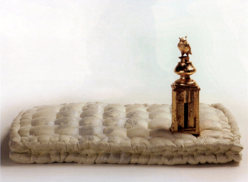 Jan Fabre, ‘Hommage aan H. Bosch (Gouden Pagode op Matras)’, 1994, Other, Fabric, wood and gold, Mario Mauroner Contemporary Art Salzburg