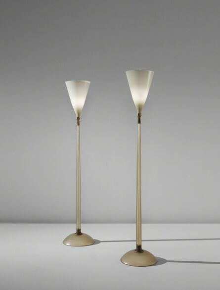 Carlo Scarpa, ‘Pair of floor lamps, model no. 518’, circa 1942