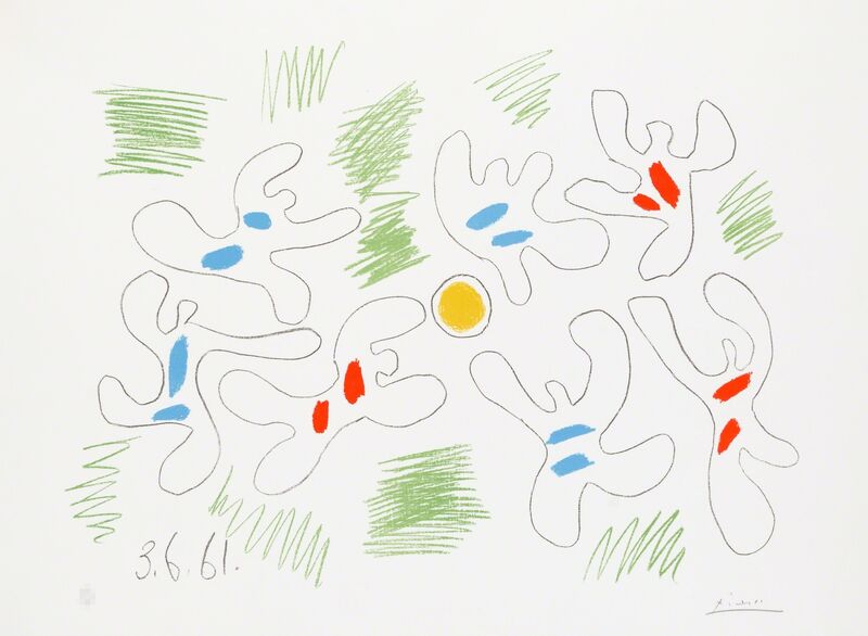 Pablo Picasso, ‘Football’, 1961, Print, Lithograph, Christopher-Clark Fine Art