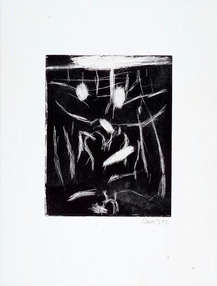 Georg Baselitz, ‘Rimbaud (from the portfolio "The Frozen Leopard" I)’, 1992