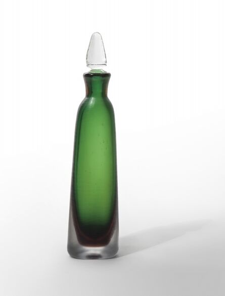 Paolo Venini, ‘An engraved glass bottle model 4586’, circa 1956
