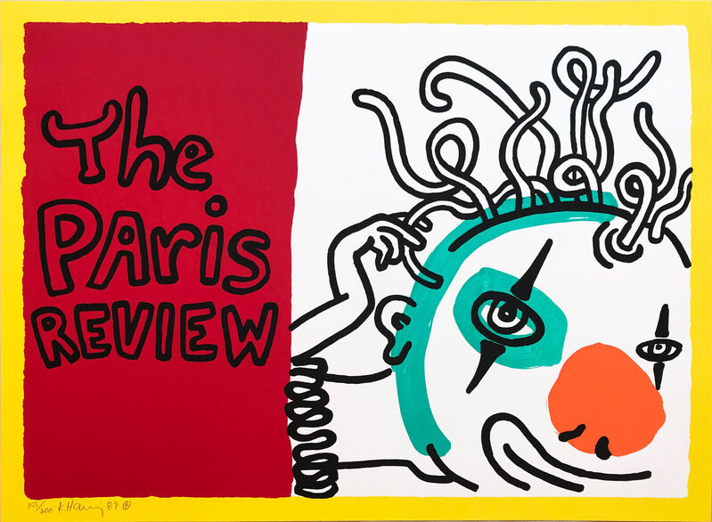 Keith Haring, ‘Paris Review’, 1989, Print, Screenprint on Paper. Signed and Numbered from the Edition of 200, Gormleys Fine Art