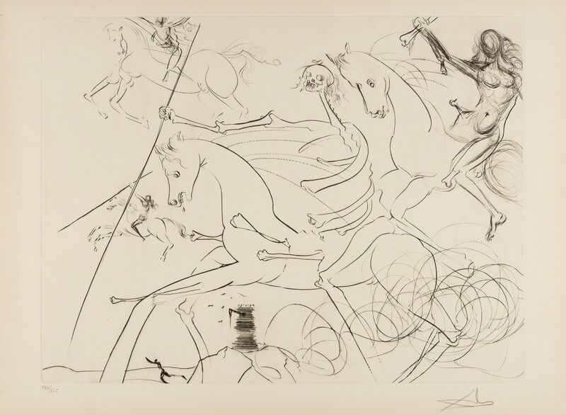 Salvador Dalí, ‘The Apocalyptic Rider (M & L 722 ; Field 74-18)’, 1974, Print, Drypoint, Forum Auctions