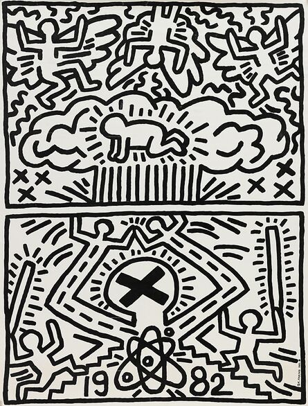 Keith Haring, ‘Anti-Nuclear Rally’, 1982