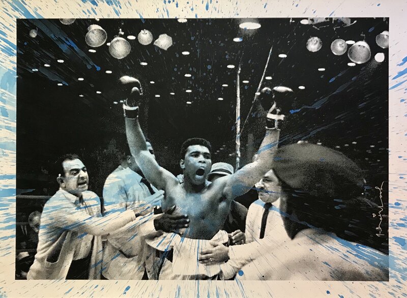 Mr. Brainwash, ‘Absolute Ali’, 2017, Print, Hand finished silkscreen print with paint splash, Artsy x Tate Ward