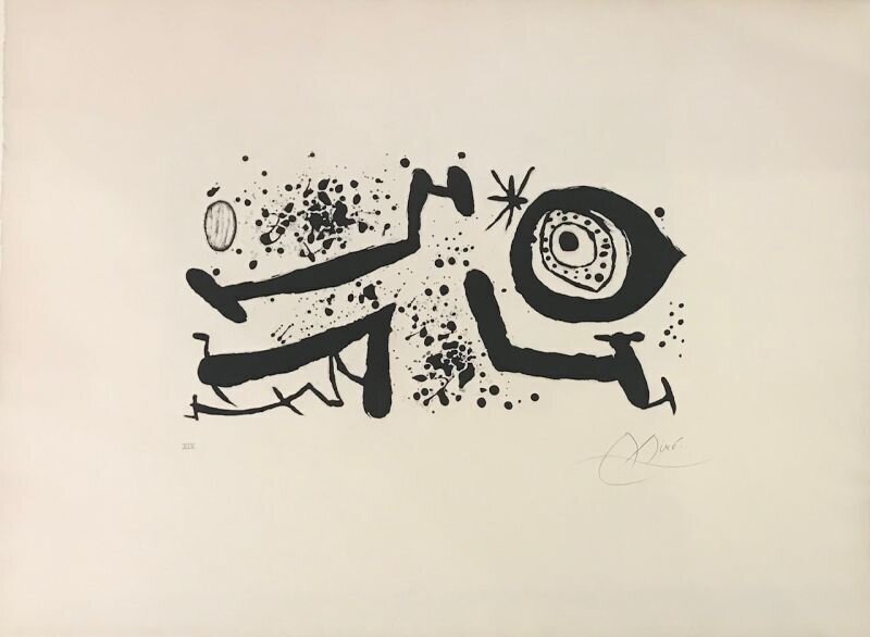 Joan Miró, ‘Picasso I Els Reventos ’, 1973, Print, Etching and aquatint on paper, Le Coin des Arts