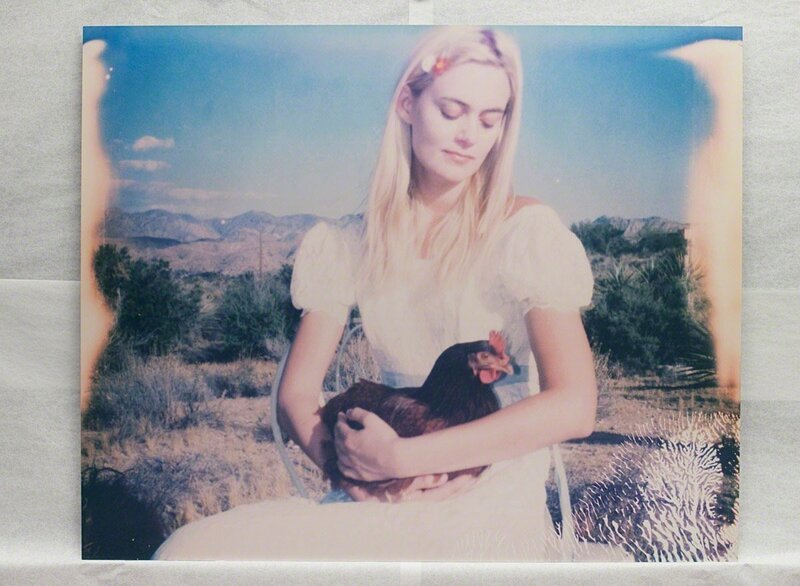 Stefanie Schneider, ‘Chicken Madonna’, 2016, Photography, Digital C-Print, mounted on Aluminum with matte UV-Protection based on a Polaroid, Instantdreams