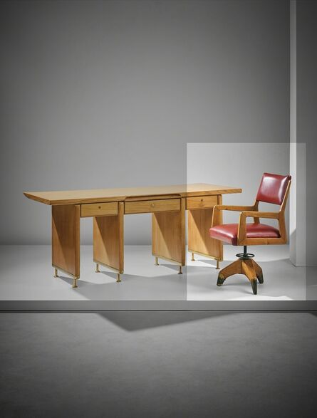 Gio Ponti, ‘Unique swivel armchair, from the Dulciora offices, Milan’, 1946-1948