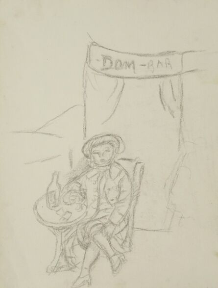 Marie Vorobieff Marevna, ‘A man drinking in front of Dom-Bar’
