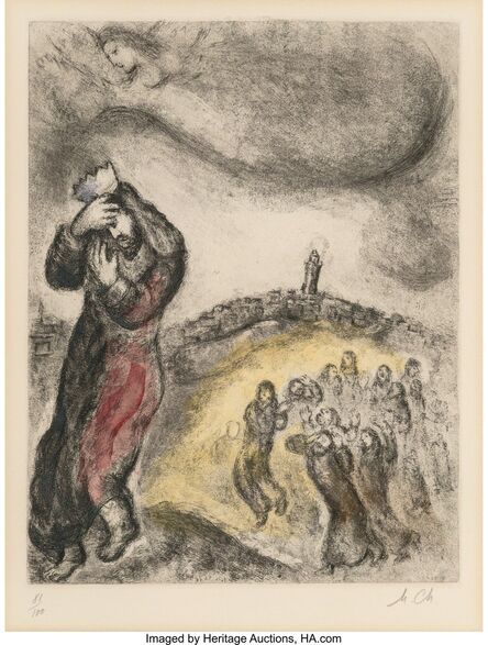 Marc Chagall, ‘Pl. 71, from Bible’, 1958