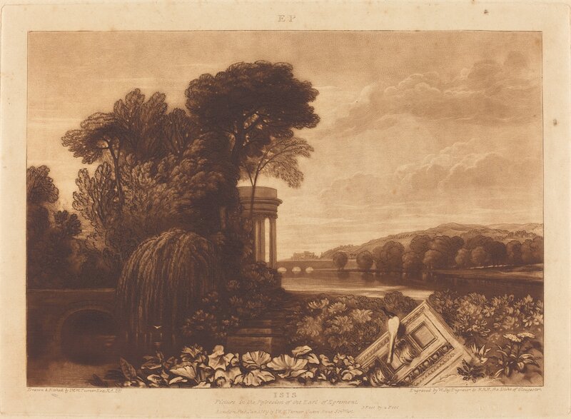 Joseph Mallord William Turner and William Say, ‘Isis’, published 1819, Print, Etching and mezzotint, National Gallery of Art, Washington, D.C.
